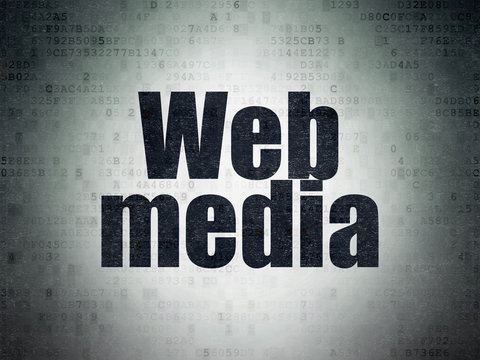 Web design concept: Web Media on Digital Paper background