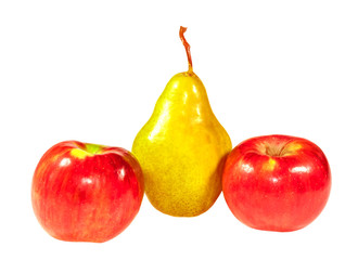Pear and two apples