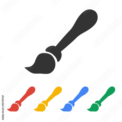 "Paint brush icon vector" Stock image and royalty-free vector files on