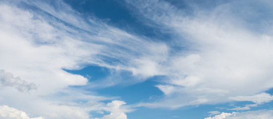 image of clear blue sky on day time for background usage.