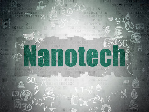 Science concept: Nanotech on Digital Paper background