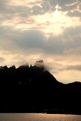 Norwegen, Norwegische See, Sonnenuntergang