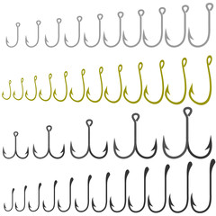 Set of Different Steel Hooks