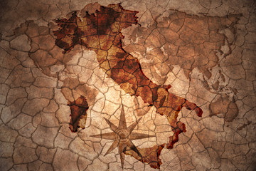 vintage italy map