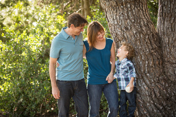 Fototapeta premium Happy young family