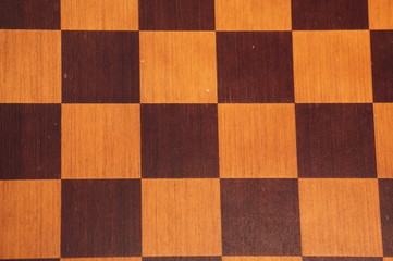Tło szachownica drewniana - obrazy, fototapety, plakaty