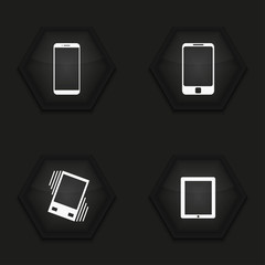 Vector modern gadget icons set