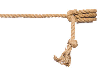 Rope isolated on the white background