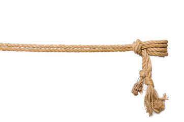 Rope isolated on the white background