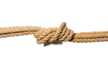 Rope isolated on the white background
