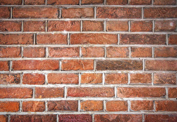 Red brick wall texture. 