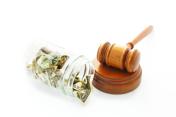 Court gavel payment