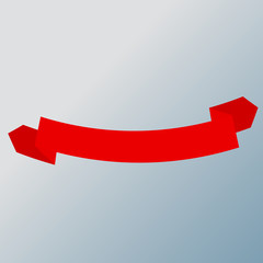 Red ribbon banner