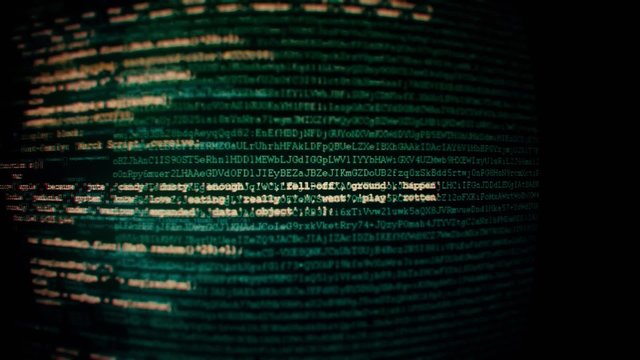 Camera move through pieces of software source code