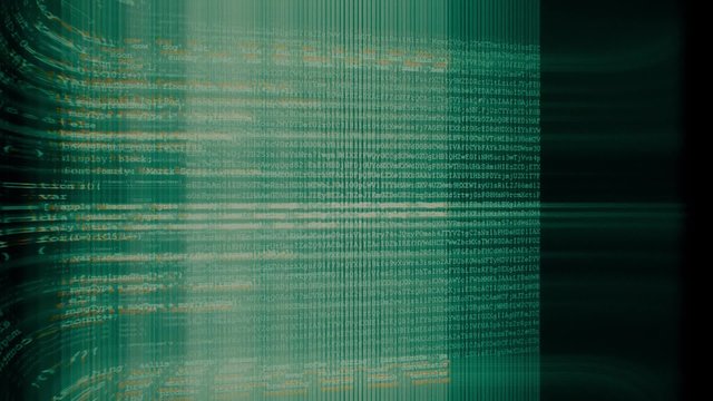 Camera move through pieces of software source code
