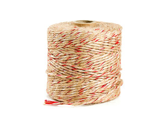 twine roll isolated on white