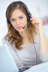 Call centre worker