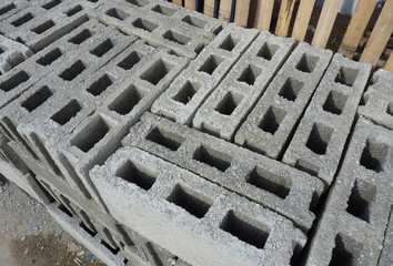 Production of concrete blocks