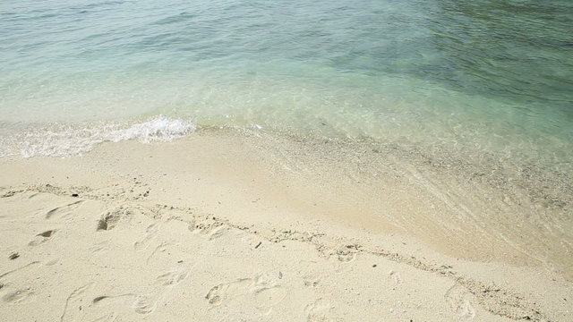 water and beach sand