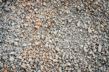 Wall of small sand stone texture background