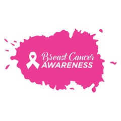 Breast Cancer Awareness Vector Template 