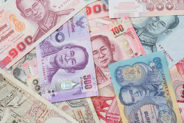 Thailand money banknote for background