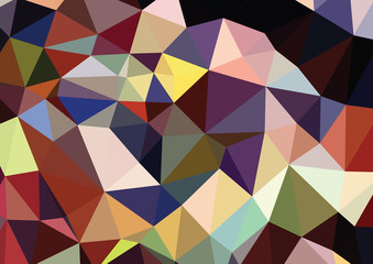 Colorful triangles background polygons