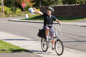 Newspaper Delivery Boy © Mat Hayward