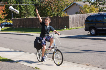 Newspaper Delivery Boy © Mat Hayward