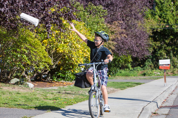 Newspaper Delivery Boy © Mat Hayward