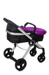 Child pram isolated on the white background