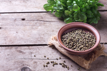 Green pepper  in bowl