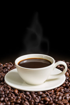 Coffee Cup Background / Coffee Cup / Coffee Cup on Black Background