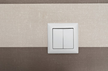 White light switch closeup
