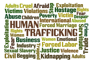 Human Trafficking Word Cloud