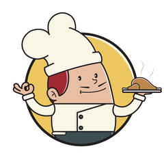 Cartoon illustration of a Chef