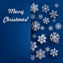 Christmas background with snowflake