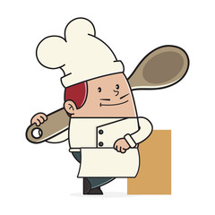 Cartoon illustration of a Chef