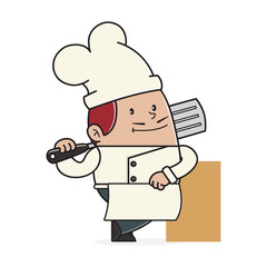 Cartoon illustration of a Chef