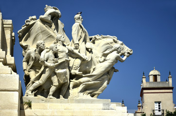Obraz premium Monumento a las Cortes De Cádiz de 1812. Andalucía. España. 