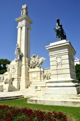Fototapeta na wymiar Monumento a las Cortes De Cádiz de 1812. Andalucía. España. 