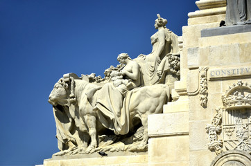Obraz premium Monumento a las Cortes De Cádiz de 1812. Andalucía. España. 
