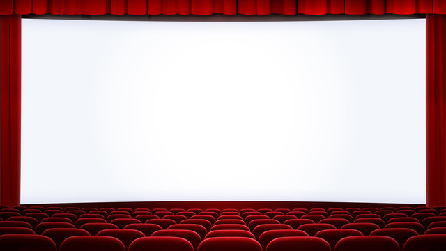 wide cinema screen backgound cropped with aspect ratio 16:9