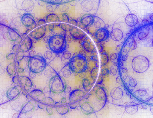 3d abstract fractal illustration background for creative design