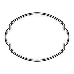 Vintage Border Black and White