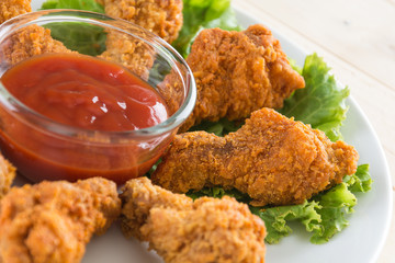 fried crispy chicken