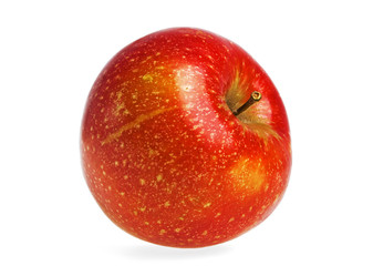 Red apple on a white background