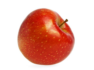 Red apple on a white background