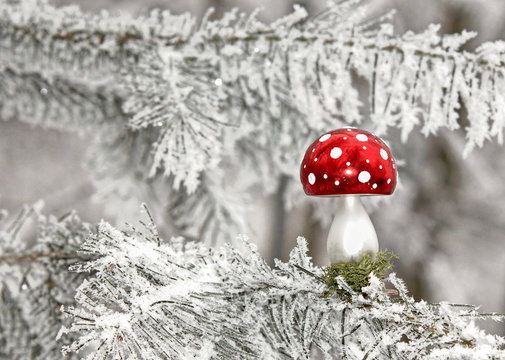 Fliegenpilz als Christbaumschmuck