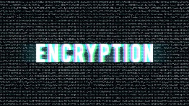 Backgound code with text encryption